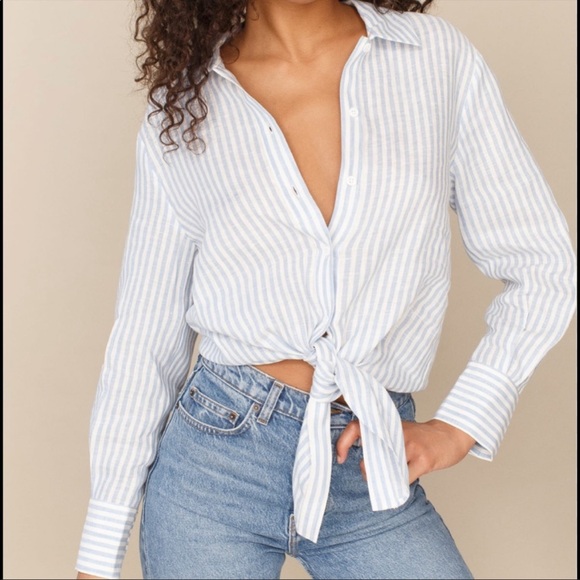 Reformation Anzio linen top size Small - Picture 2 of 4